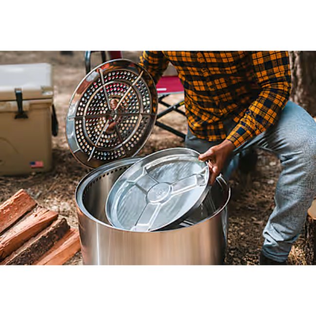 Solo Bonfire 19.5" Essential Firepit w/Stand - Stainless Steel | SSBON-SD-2.0-SS - Image 8