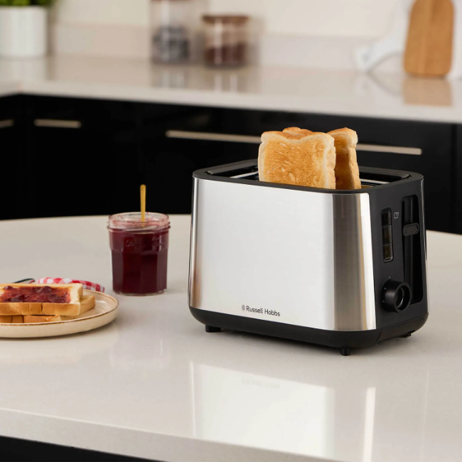 Russel Hobbs Classics 2 Slice Toaster | Brushed Stainless Steel | 27390 - Image 6