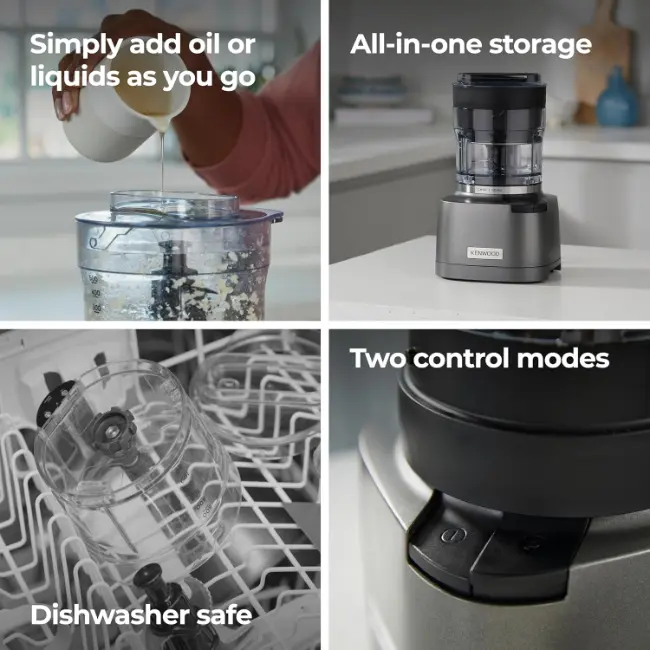 Kenwood Duo Prep 2-in-1 Chopper/Grinder | Black | CHP80.000BK - Image 4 Kenwood Duo Prep 2-in-1 Chopper/Grinder | Black | CHP80.000BK - Image 4