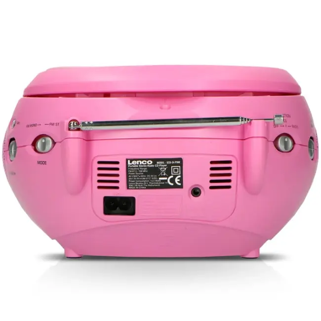 Lenco SCD-24 FM Radio With CD Player | Pink | SCD-24-PINK - Image 8
