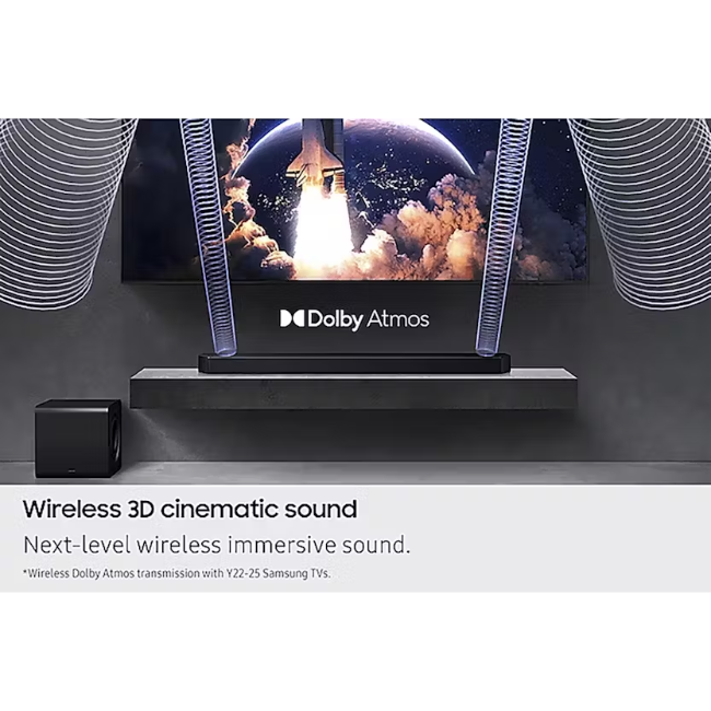 Samsung Q-Series 5.1.2ch Soundbar with Subwoofer - Black | HW-Q800F-XU - Image 8 Samsung Q-Series 5.1.2ch Soundbar with Subwoofer - Black | HW-Q800F-XU - Image 8