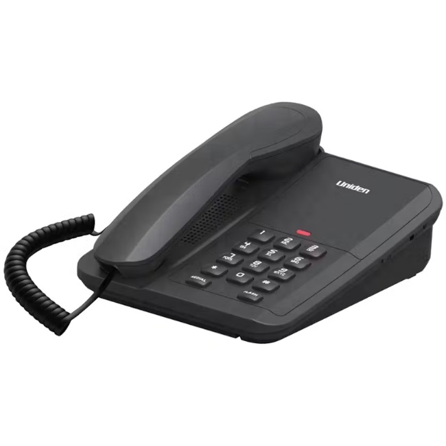 Uniden Corded Desk Phone - Black | 7203 Uniden Corded Desk Phone - Black | 7203