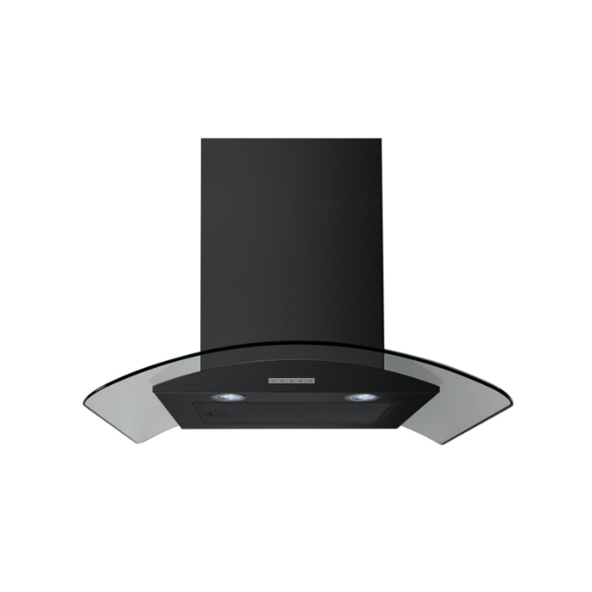 Belling 90cm Curved Glass Chimney Hood Black | CHIM904GBLK Belling 90cm Curved Glass Chimney Hood Black | CHIM904GBLK