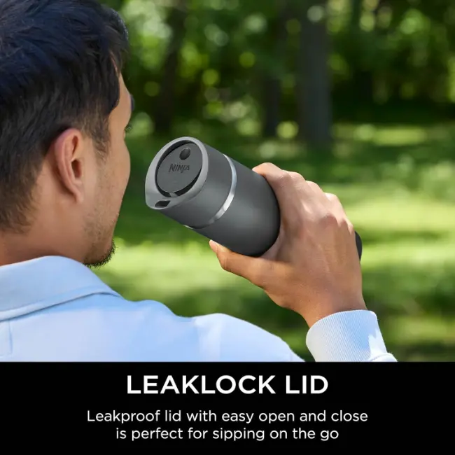 Ninja Sip Perfect Travel Mug | 400ml | Black | DW1603EUUKBK - Image 5