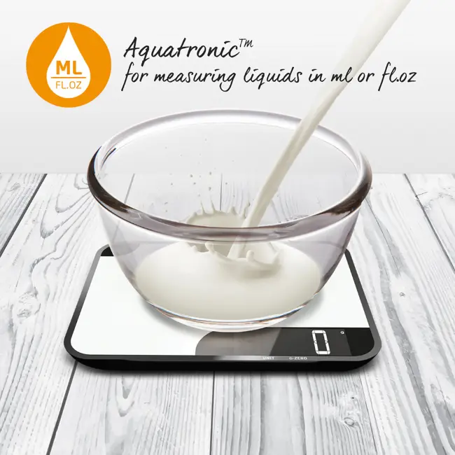 Salter Digital Kitchen Scales | White | 1064WHDR - Image 3 Salter Digital Kitchen Scales | White | 1064WHDR - Image 3