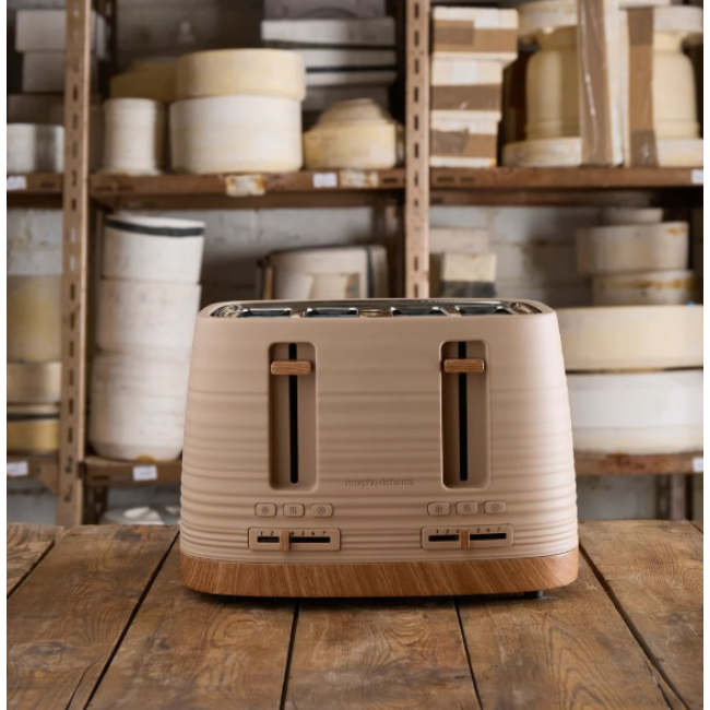 Morphy Richards Clay Felspar 4 Slice Toaster | Brown | 243100 - Image 2