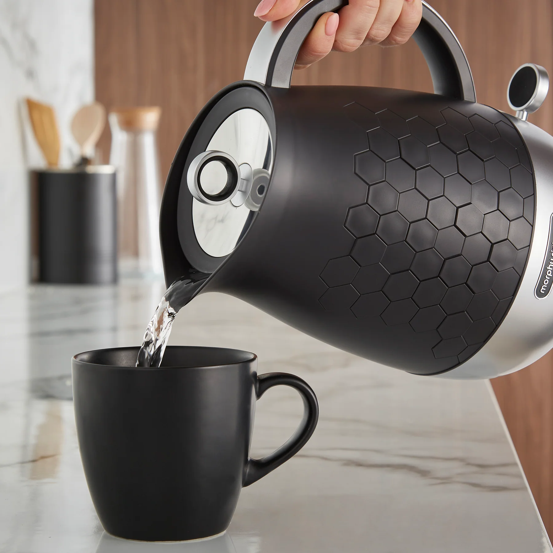 Morphy Richards Cassini 1.7L Jug Kettle | Black Moonless Night | 103020 - Image 3