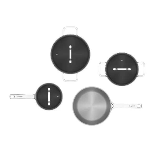 Berghoff 7pc Helix Cookware Set - Stainless Steel | 1315085 - Image 3