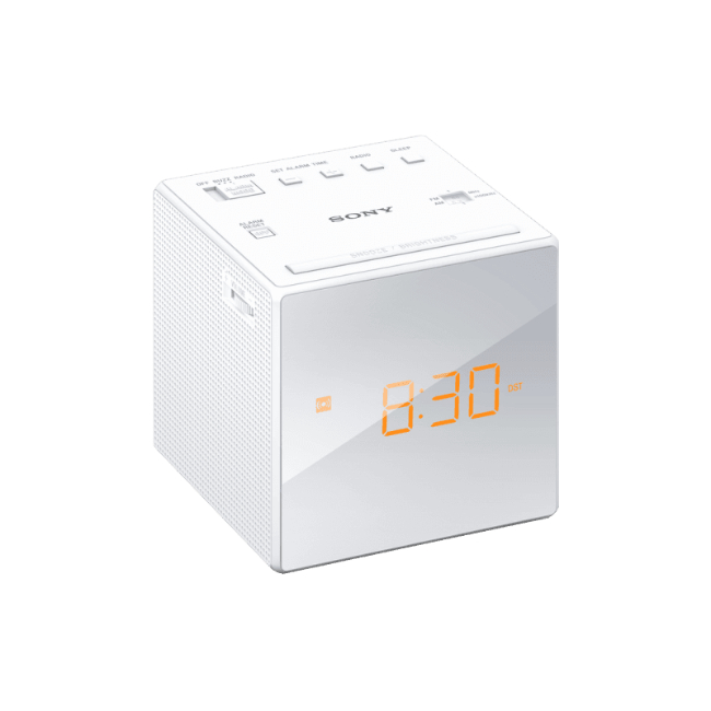 Sony Cube Clock Radio - White | ICFC1W Sony Cube Clock Radio - White | ICFC1W