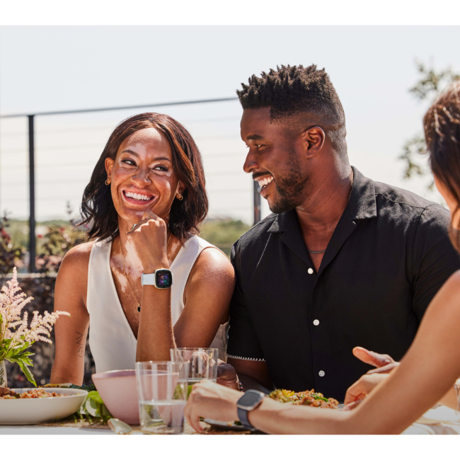 Fitbit Sense 2 Health & Fitness Smartwatch - Blue Mist / Soft Gold Aluminum | FB521GLBM - Image 3