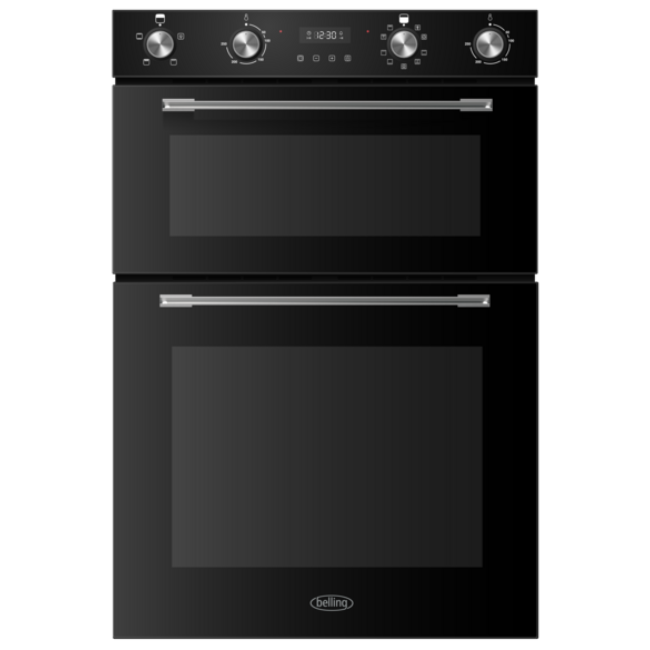 Belling Double Fan Oven - Black | BI904MFBK - Image 1 Belling Double Fan Oven - Black | BI904MFBK - Image 1
