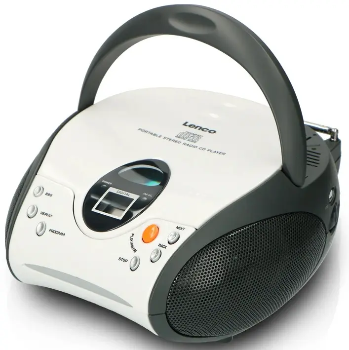 Lenco SCD-24 FM Radio With CD Player | White | SCD-24-WHITE - Image 4
