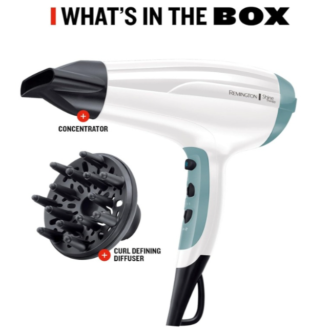 Remington Shine Therapy Hair Dryer | White | D5216 - Image 5