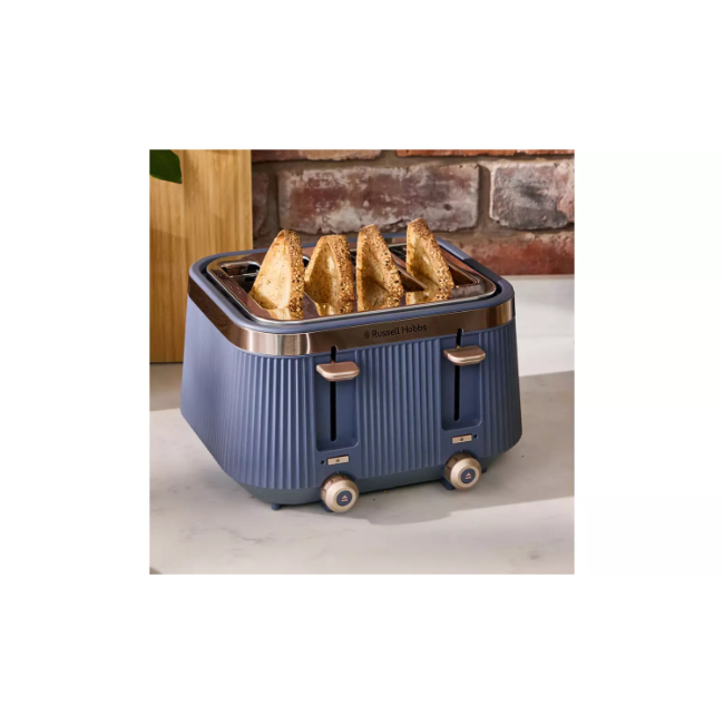 Russell Hobbs Bronte 4 Slice Toaster | Navy | 26772 - Image 2