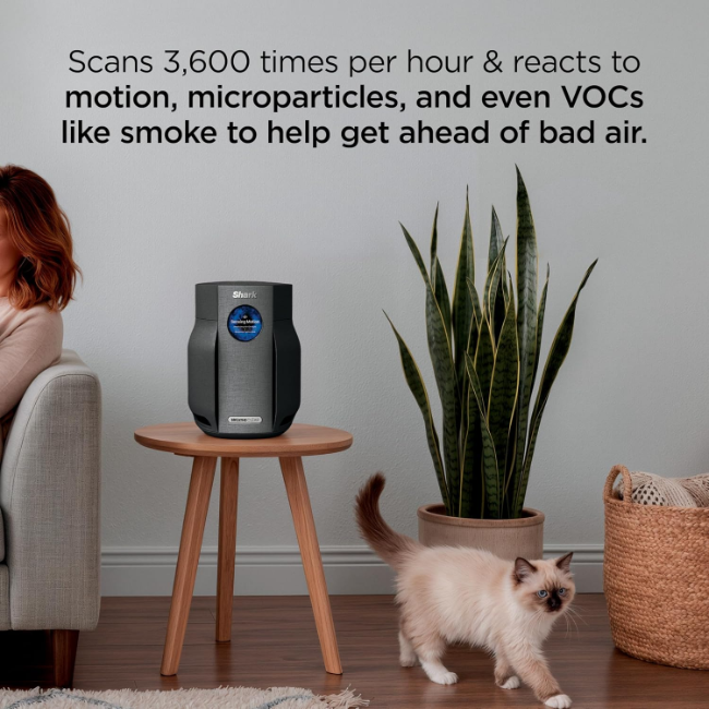 Shark BreatheClear Compact Pro Smart Air Purifier | Charcoal | HP062UKBK - Image 3