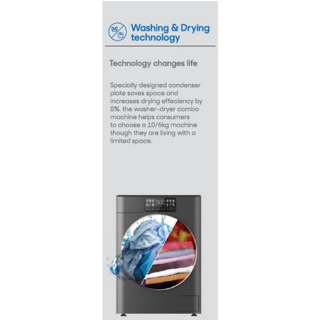 Powerpoint 8Kg Washer Dryer - White | P328514MLW-B - Image 6