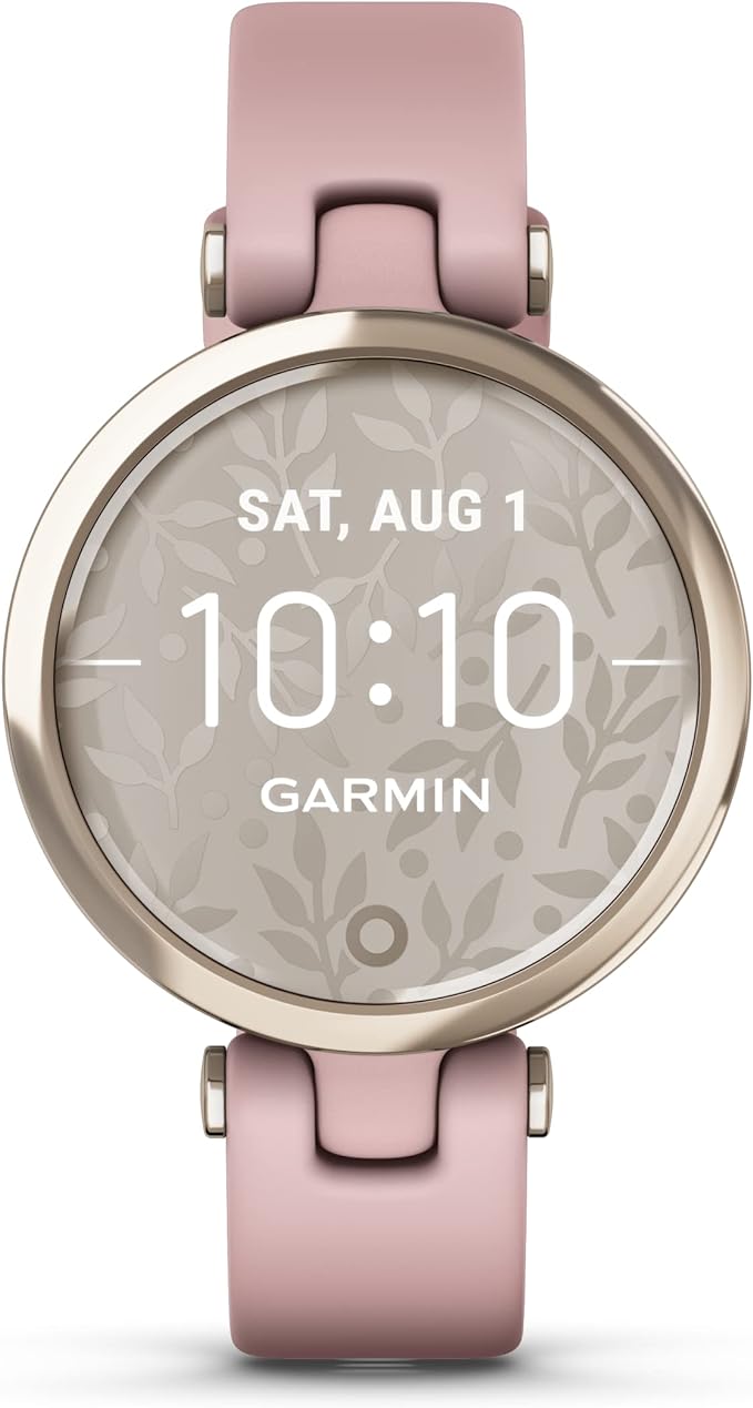 Garmin Lily Watch - Cream Gold Bezel with Dust Rose Case and Silicone Band | 010-02384-13 - Image 1
