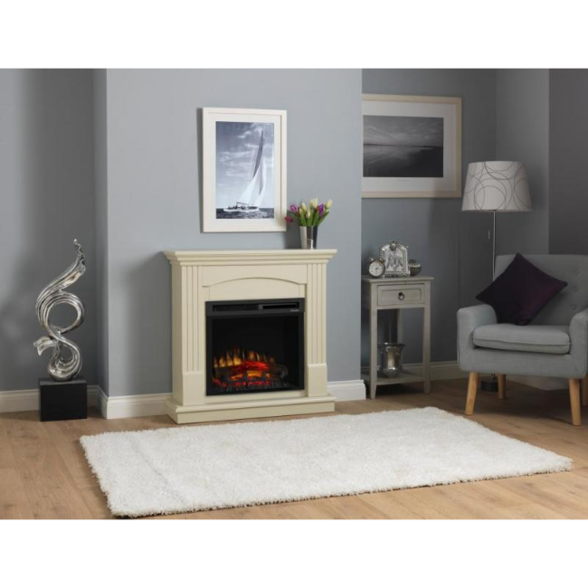 Dimplex Chadwick Optiflame Electric Suite - Cream  | CDW15XHD - Image 3 Dimplex Chadwick Optiflame Electric Suite - Cream  | CDW15XHD - Image 3