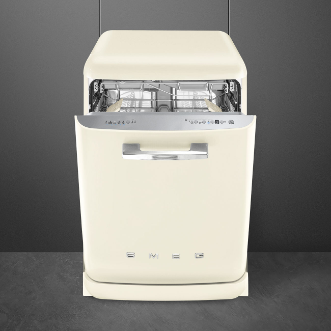 Smeg Retro Dishwasher - Cream | DFFABCR - Image 2
