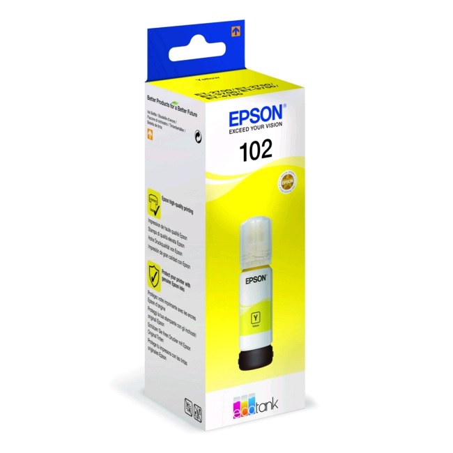 Epson 102 ECOTANK YELLOW INK BOTTLE Epson 102 ECOTANK YELLOW INK BOTTLE