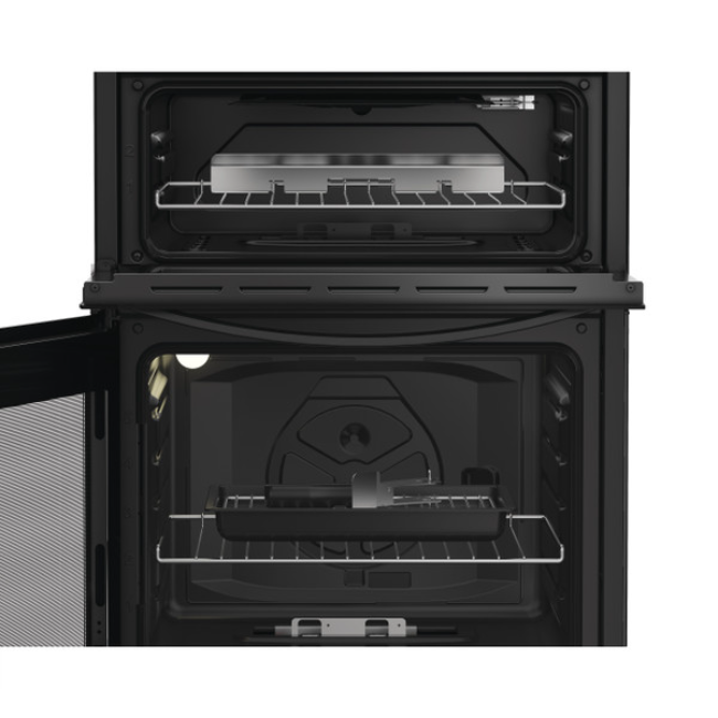Indesit Gas Freestanding Double Cooker - Black | IDG6GB - Image 6