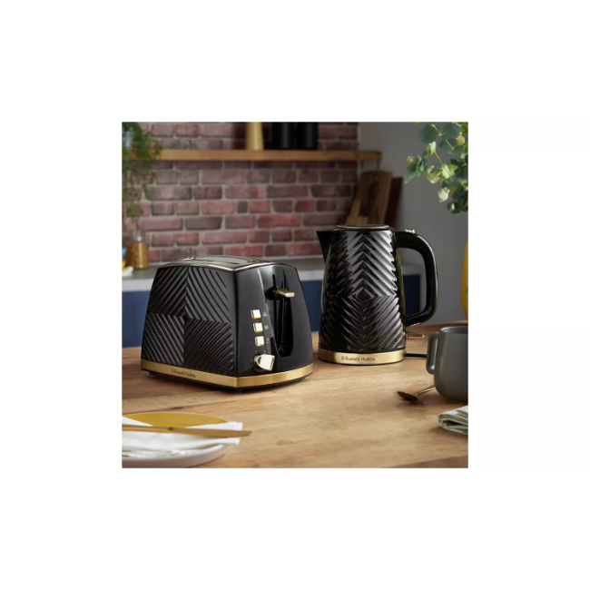 Russell Hobbs Groove Kettle 1.7L - Black | 26380 - Image 8 Russell Hobbs Groove Kettle 1.7L - Black | 26380 - Image 8