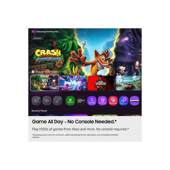 Samsung 75" Crystal UHD U7000F 4K Smart TV - Black | UE75U7000FKXXU - Image 5