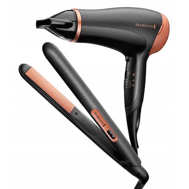 Remington Hair Care Gift Set - Black & Gold - D3012GP Remington Hair Care Gift Set - Black & Gold - D3012GP