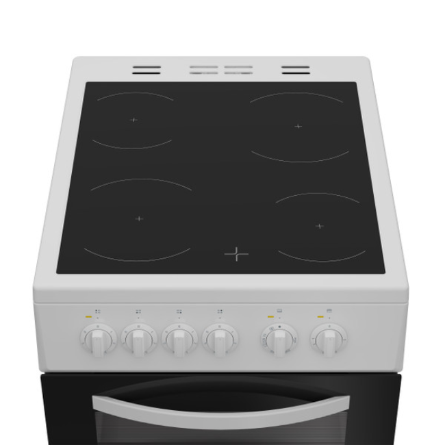 Indesit 50cm Freestanding Double Cooker - Black and White | ITE5VMW - Image 4