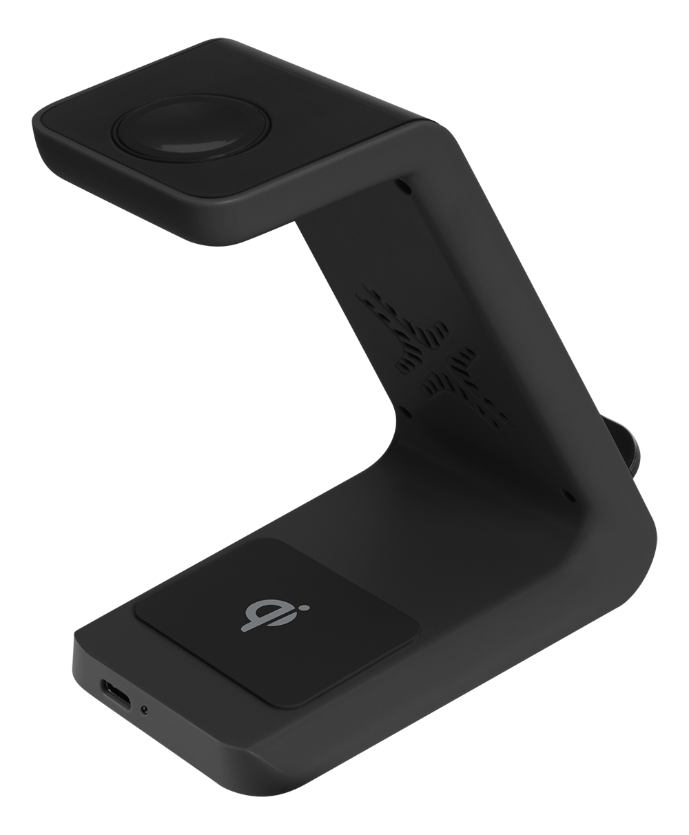 Deltaco 3-in-1 Wireless Charger - Black | QI1041 - Image 6