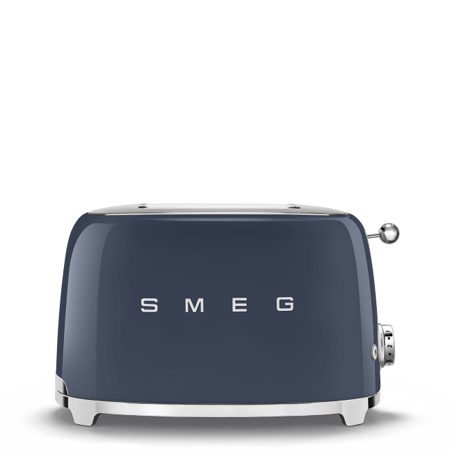 Smeg 50's Retro Style 2 Slice Toaster | Navy Blue | TSF01NBUK