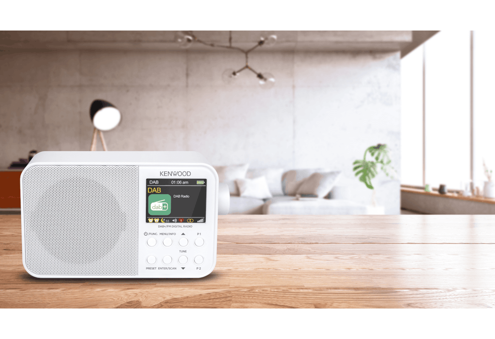 Kenwood Portable Dab+ Radio - White | CR-M30DAB-W - Image 3
