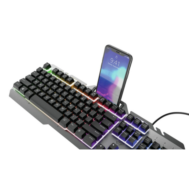 Trust GXT 853 ESCA Metal Rainbow Gaming Keyboard | T24279 - Image 4
