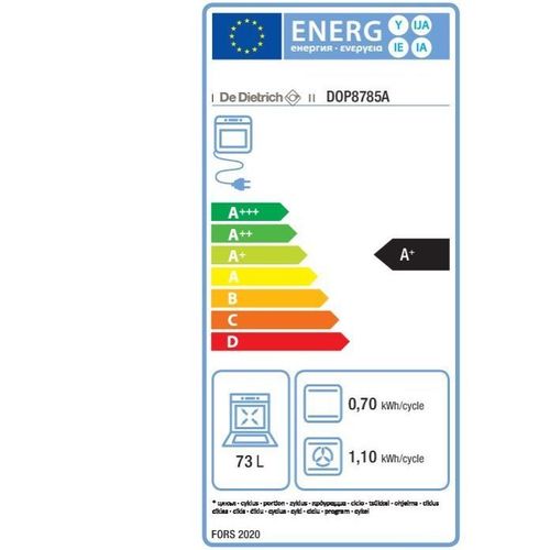 De Dietrich Multifunction Pyro Single Oven DX3 Black | DOP8785A - Image 3