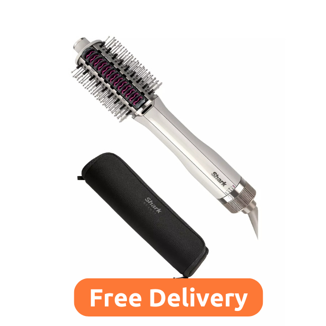 Shark SmoothStyle Hot Brush & Smoothing Comb with Storage Bag | HT212UK - Image 1 Shark SmoothStyle Hot Brush & Smoothing Comb with Storage Bag | HT212UK - Image 1