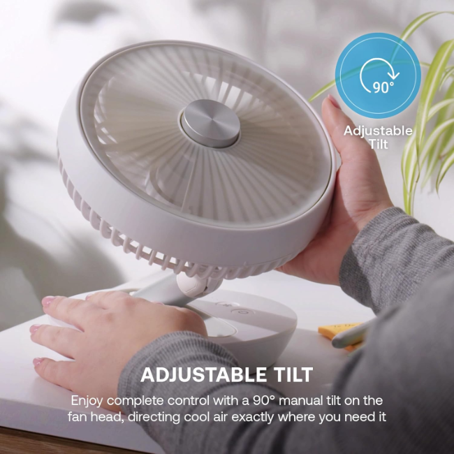 Dimplex Rechargeable Desk Fan | White | DXRCFN - Image 4