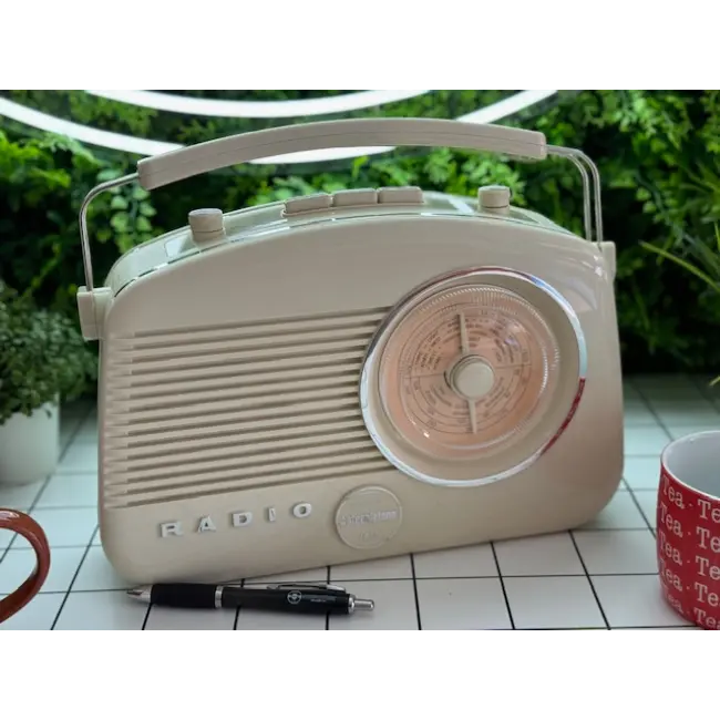 Steepletone Retro Radio With Bluetooth | Beige | BRIGHTON-BGEBT - Image 1