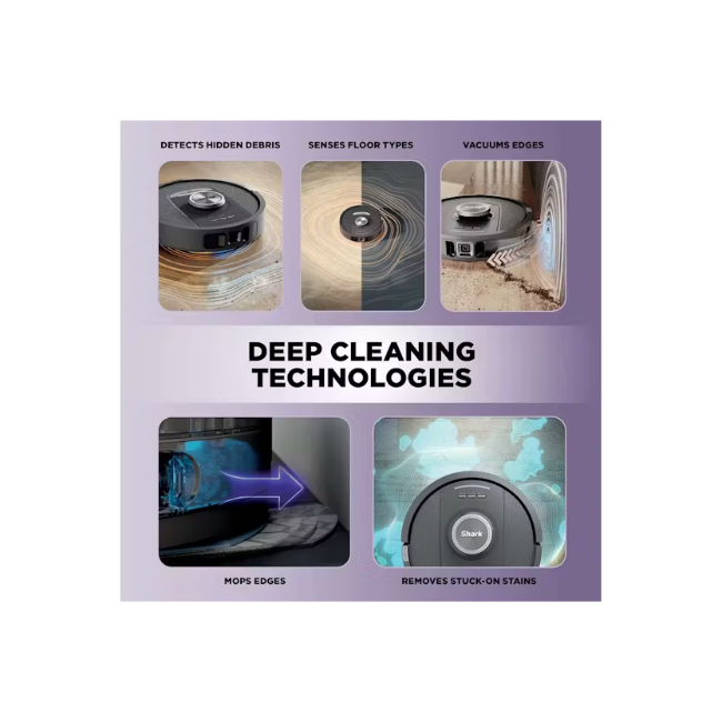 Shark PowerDetect NeverTouch 2-in-1 Self-Empty & Self-Refill Robot Vacuum & Mop - Black | RV2800YEUK - Image 9