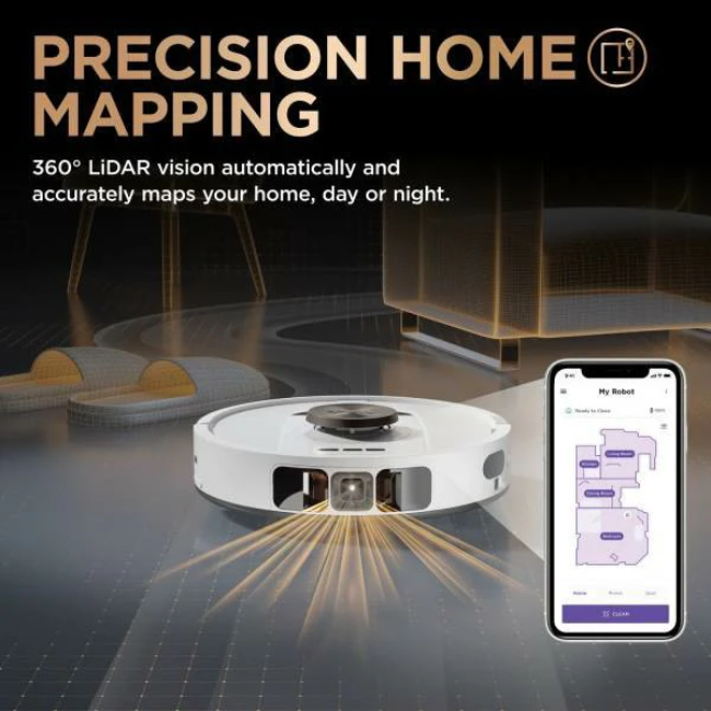 Shark PowerDetect NeverTouch Pro 2in1 Robot Vac & Mop  - White | RV2800ZEUKWH - Image 12