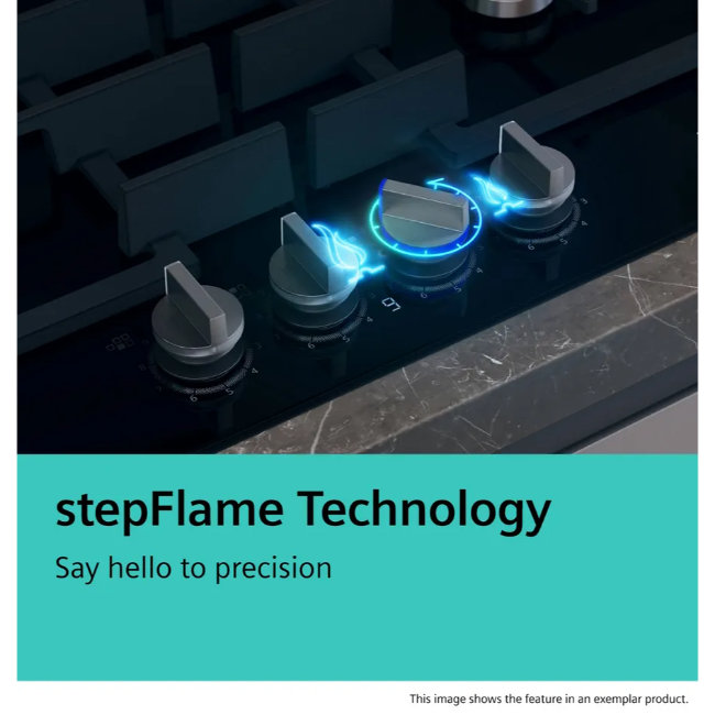 Siemens IQ500 4 Burner Gas Hob with Tempered Glass - Black | EP6A6HI10 - Image 8
