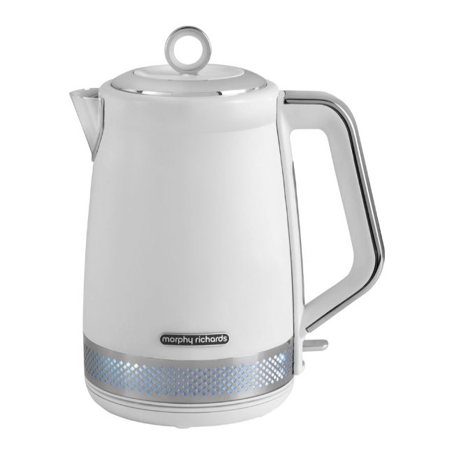 Morphy Richards Illumination Kettle 1.7L LED Light Matt White | 108021 Morphy Richards Illumination Kettle 1.7L LED Light Matt White | 108021