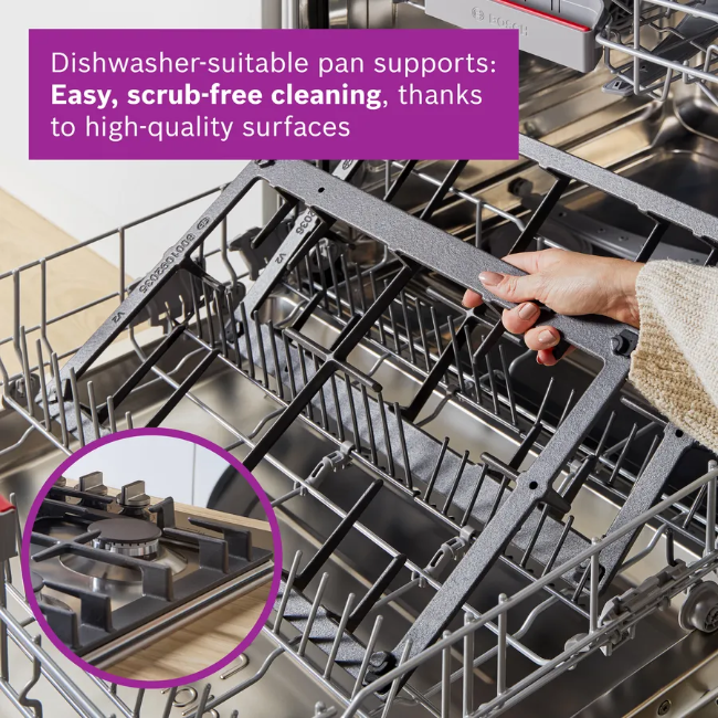 Bosch Series 6 Gas Hob 60cm 4 Burner - Brushed Steel | PCP6A5I90 - Image 14