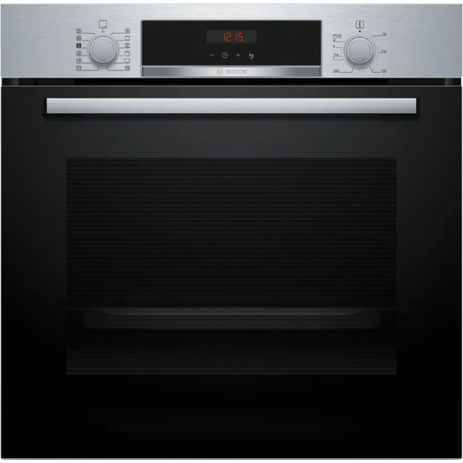 Bosch Series 4 Built-in Oven With Added Steam Function - Brushed Steel | HQA574BS3B Bosch Series 4 Built-in Oven With Added Steam Function - Brushed Steel | HQA574BS3B
