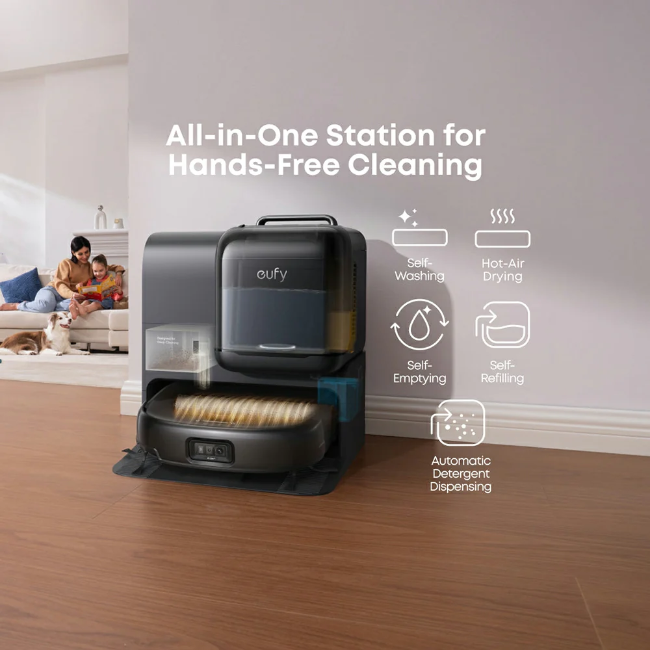 Eufy Robot Vacuum Omni E28 - Black | T2352V11 - Image 4