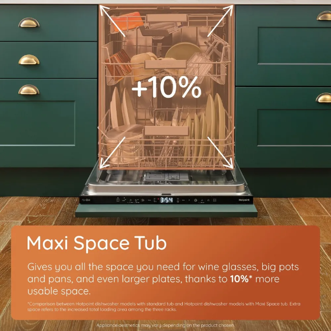 Hotpoint MaxiSpace Semi-Integrated Dishwasher - Neutral | H5PC15M6UK - Image 8