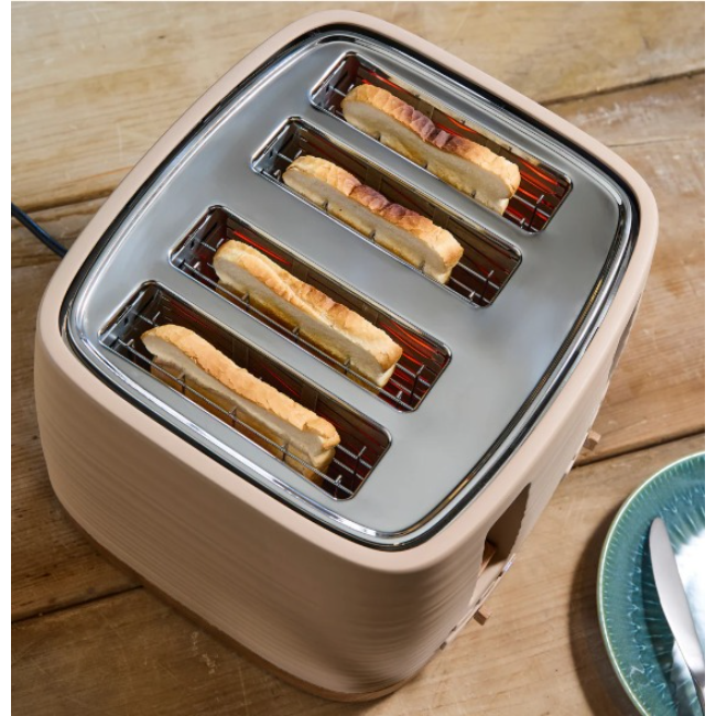 Morphy Richards Clay Felspar 4 Slice Toaster | Brown | 243100 - Image 4