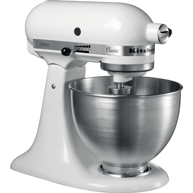 KitchenAid Classic 4.3L Tilt Head Mixer White | 5K45SSBWH - Image 5 KitchenAid Classic 4.3L Tilt Head Mixer White | 5K45SSBWH - Image 5