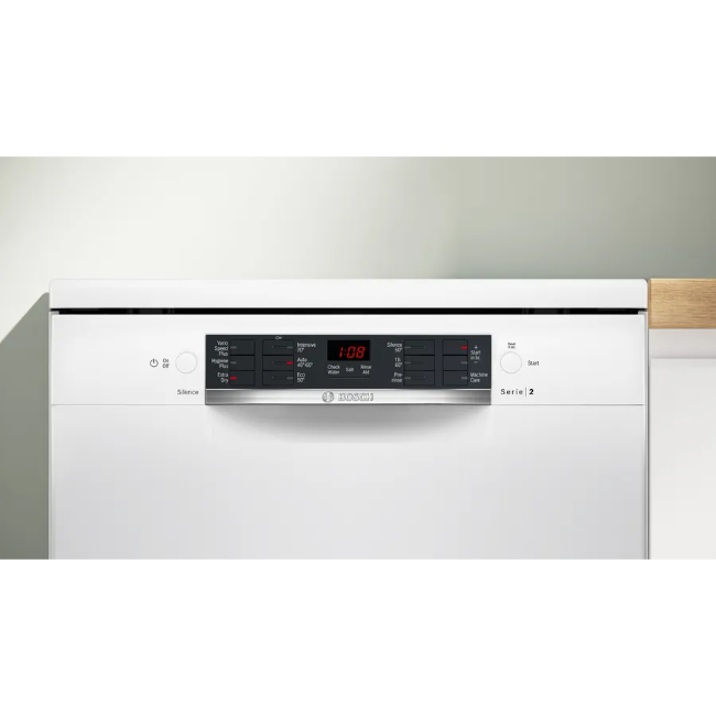 Bosch Series 2 Free-Standing Dishwasher - White | SMS26AW08G - Image 2 Bosch Series 2 Free-Standing Dishwasher - White | SMS26AW08G - Image 2