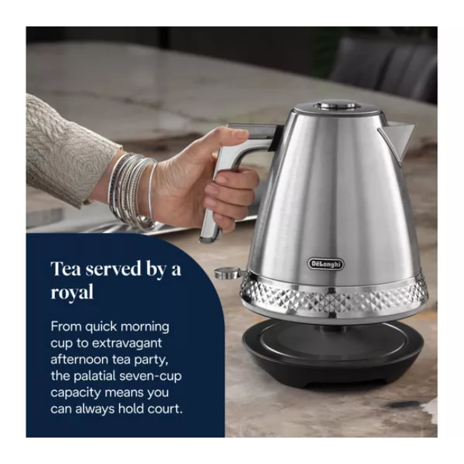 Delonghi Diadema 1.7l Kettle | Stainless Steel | KBV3001.M - Image 5