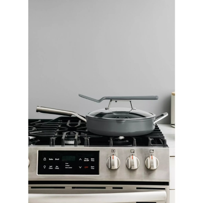 Ninja Foodi 9-in-1 PossiblePan with ZEROSTICK | Sea Salt Grey | CW102GYUK - Image 2